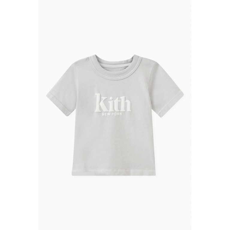 Kith - Classic Mott T-shirt in Cotton Blue