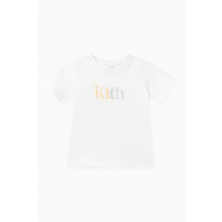 Kith - Classic Mott T-shirt in Cotton White