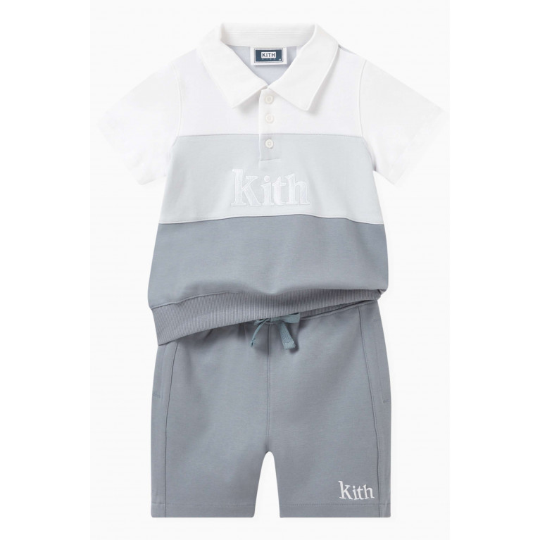 Kith - Graham Shorts in Cotton-interlock Fabric Blue