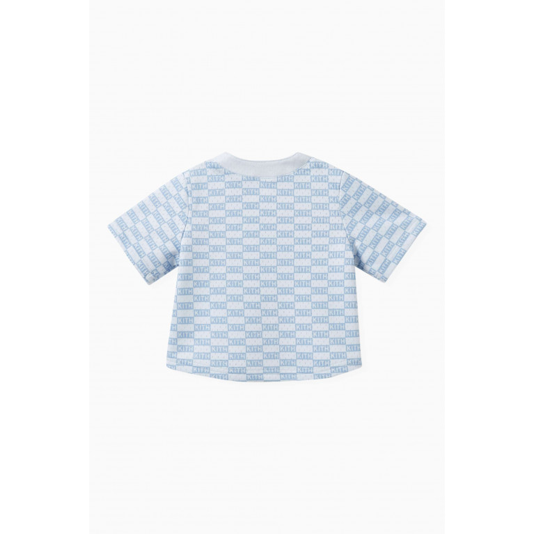 Kith - Baseball Shirt in Mesh Blue