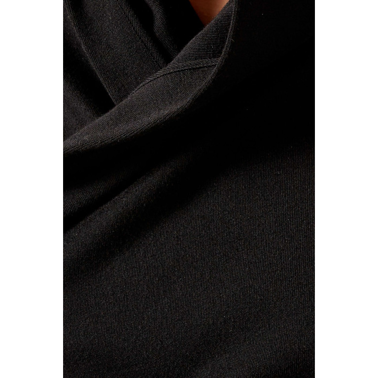 Saint Laurent - Hooded Draped Top in Wool