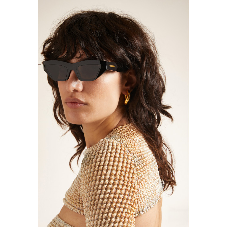 Bottega Veneta - Angle Cat-eye Sunglasses in Recycled Acetate