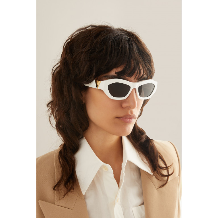 Bottega Veneta - Angle Hexagonal Sunglasses in Recycled Acetate