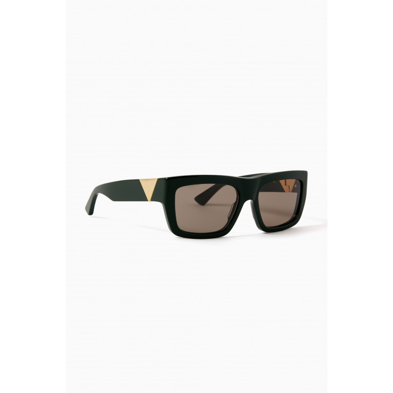 Bottega Veneta - Triangle Square Frame Sunglasses in Acetate
