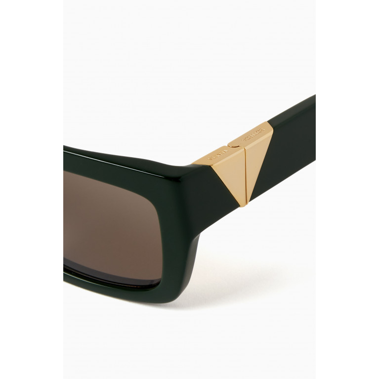 Bottega Veneta - Triangle Square Frame Sunglasses in Acetate