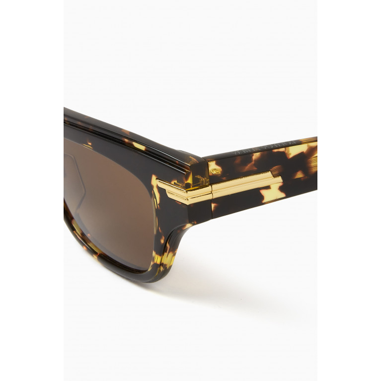 Bottega Veneta - Wing Square Shape Sunglasses in Acetate