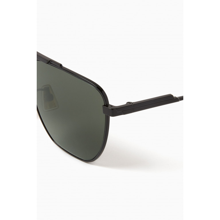 Bottega Veneta - Classic Trapezium Sunglasses in Metal