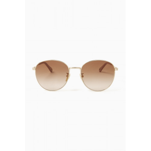 Chloé - Round Frame Sunglasses in Metal