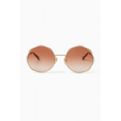 Chloé - Honore Round Sunglasses in Metal