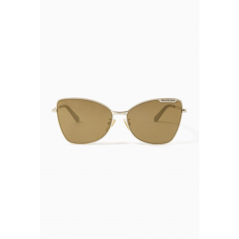 Balenciaga - Cat-eye Everyday Sunglasses in Metal