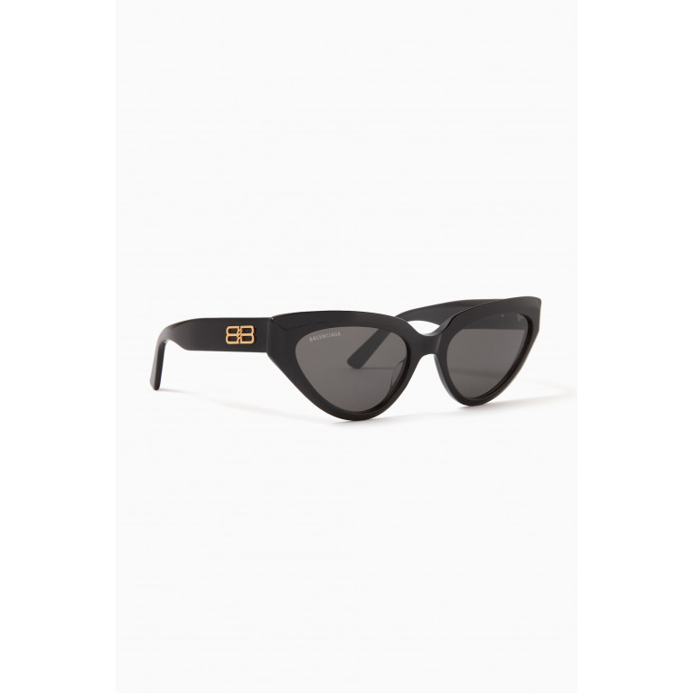 Balenciaga - Logo-detail Cat-eye Sunglasses in Recycled Acetate
