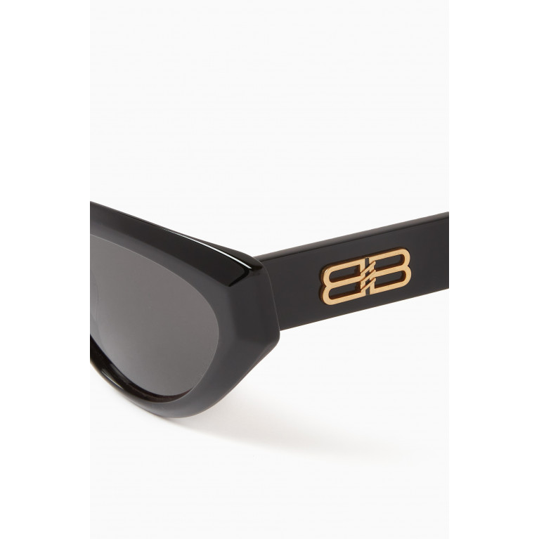 Balenciaga - Logo-detail Cat-eye Sunglasses in Recycled Acetate