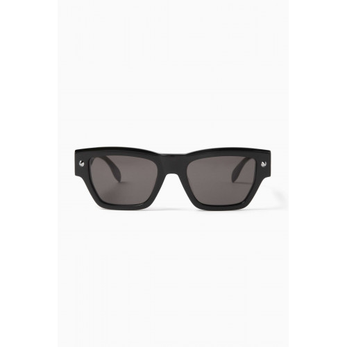 Alexander McQueen - Studded Square Sunglasses in Recycled Acetate