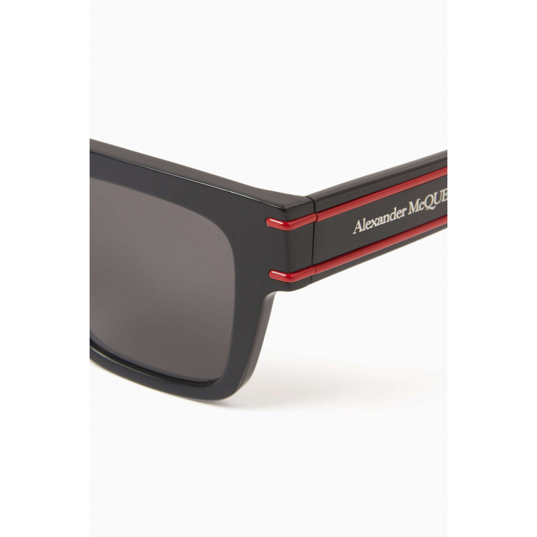 Alexander McQueen - D-frame Sunglasses in Recycled Acetate