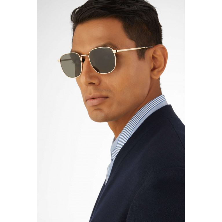 Montblanc - XL D-frame Sunglasses in Metal