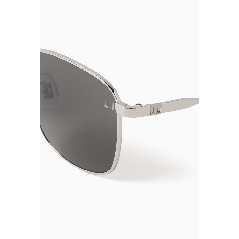 Dunhill - XL Geometric Sunglasses in Metal