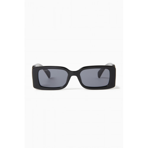 Gucci - Rectangular Sunglasses in Injection Acetate