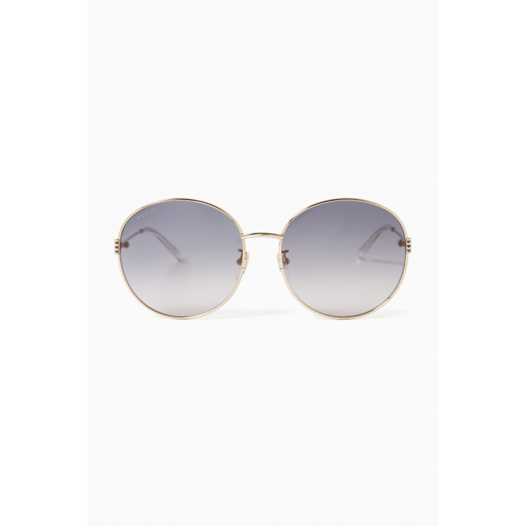 Gucci - Round Sunglasses in Metal