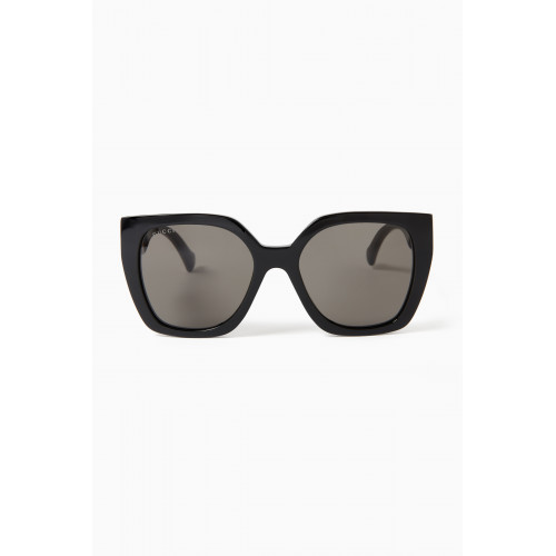 Gucci - Oversized Cat-eye Sunglasses in Recycled Acetate