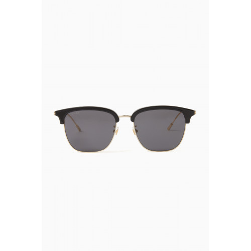 Gucci - Square Sunglasses in Metal & Acetate