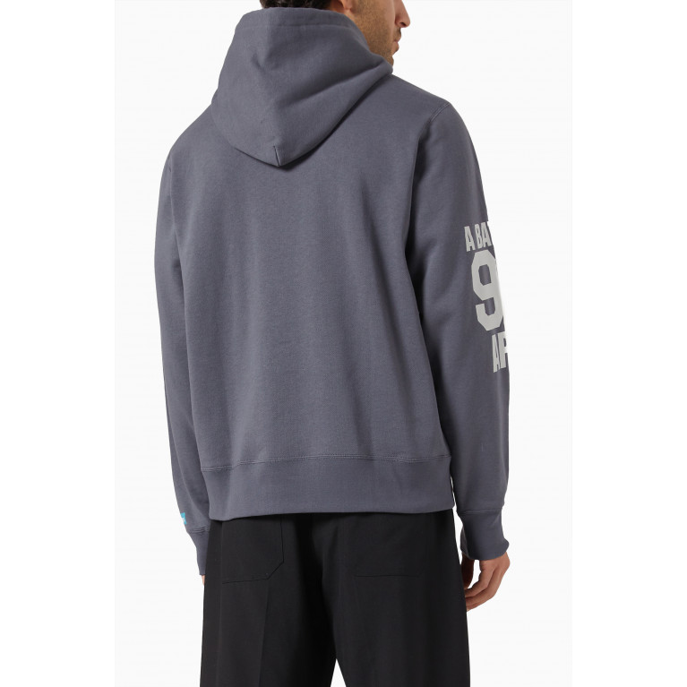 A Bathing Ape - Logo Relaxed-fit Hoodie in Cotton