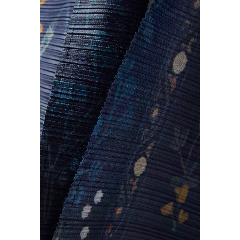 Kaf by Kaf - Printed Abaya in Plisse Fabric