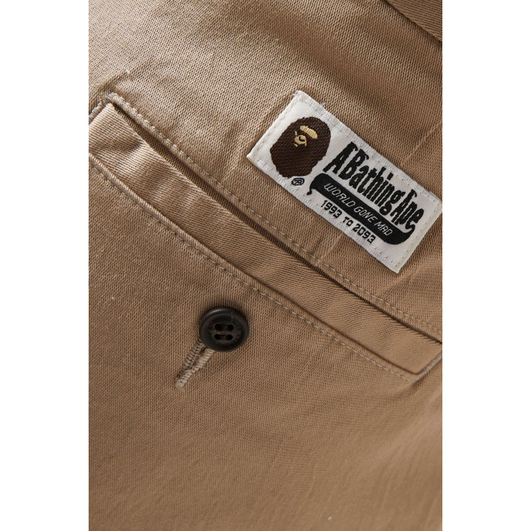 A Bathing Ape - Loose-fit One Point Chino Pants in Cotton-poly Blend