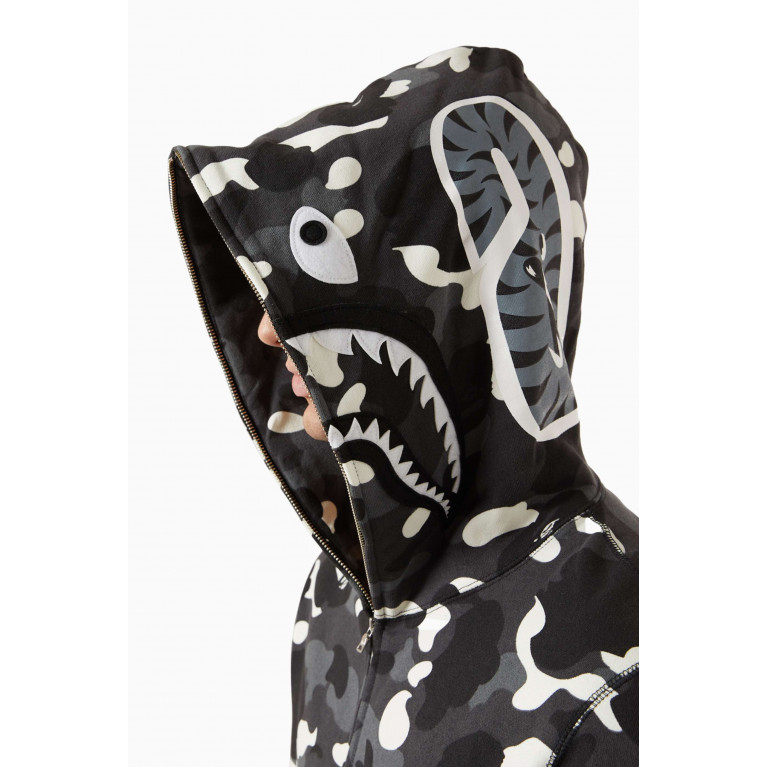 A Bathing Ape - City Camo Shark Hoodie in Cotton