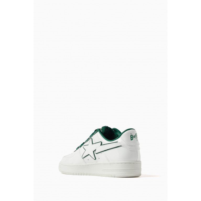 A Bathing Ape - Bape Sta #8 M2 Low-top Sneakers in Leather Green
