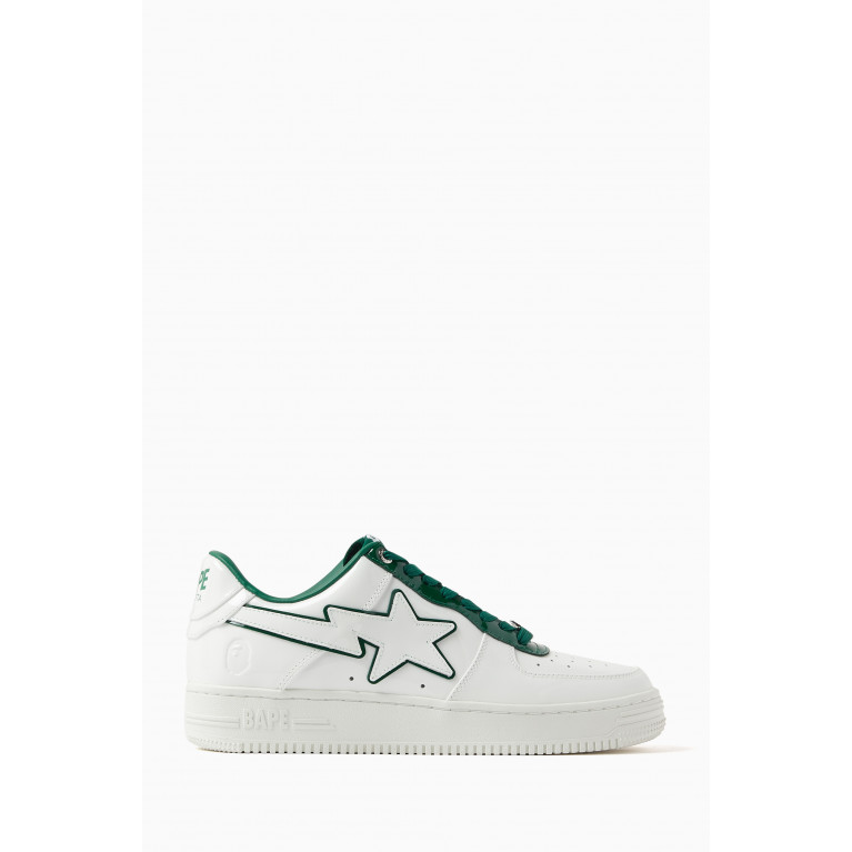 A Bathing Ape - Bape Sta #8 M2 Low-top Sneakers in Leather Green