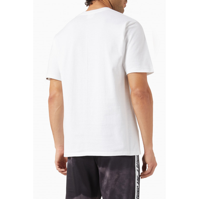 A Bathing Ape - College Logo T-shirt in Cotton-jersey White