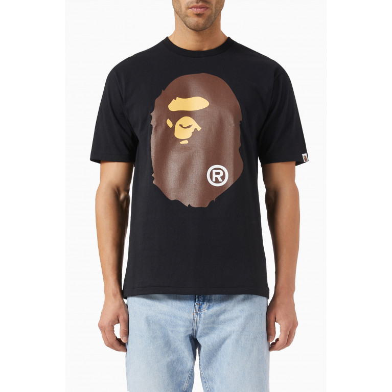 A Bathing Ape - Big Ape Head T-shirt in Cotton-jersey Black