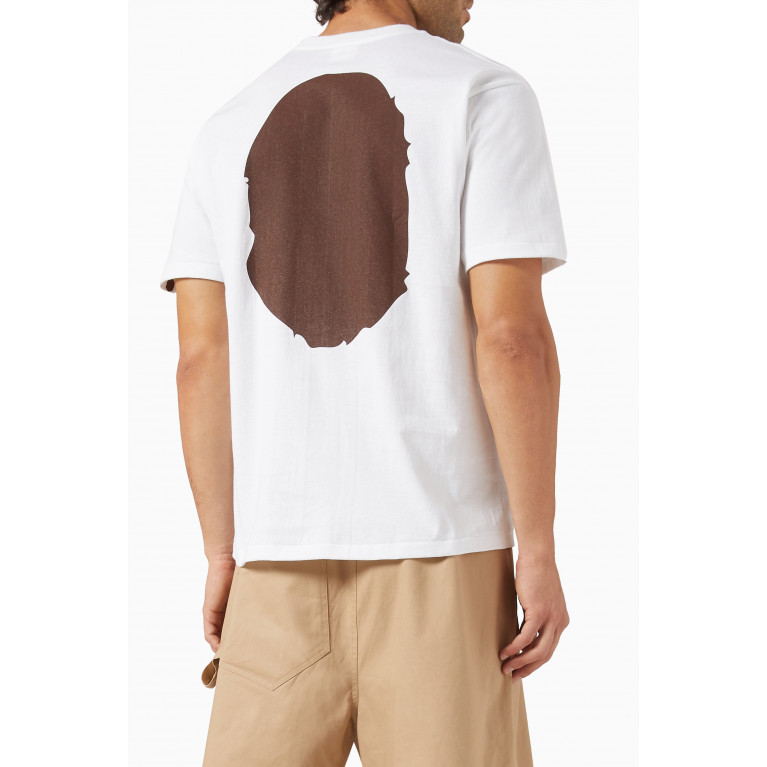 A Bathing Ape - Big Ape Head T-shirt in Cotton-jersey White