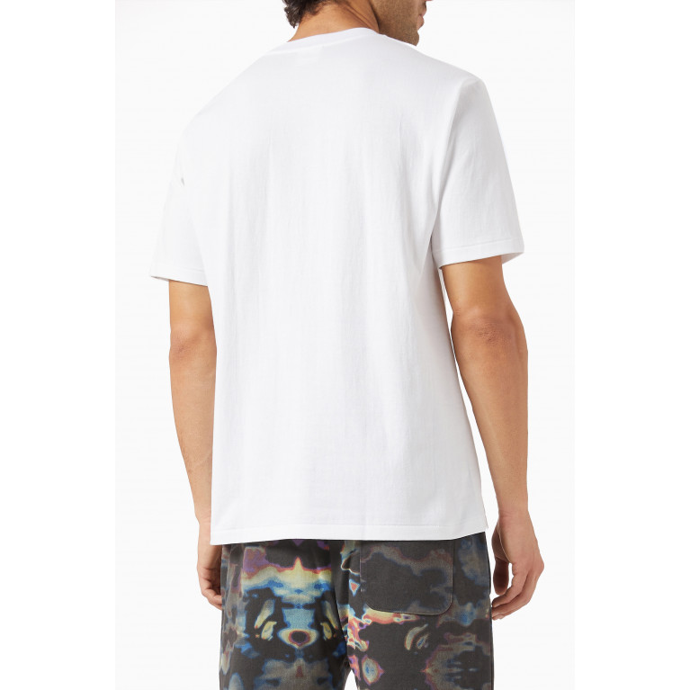 A Bathing Ape - Thermography Polygon College T-shirt in Cotton-jersey