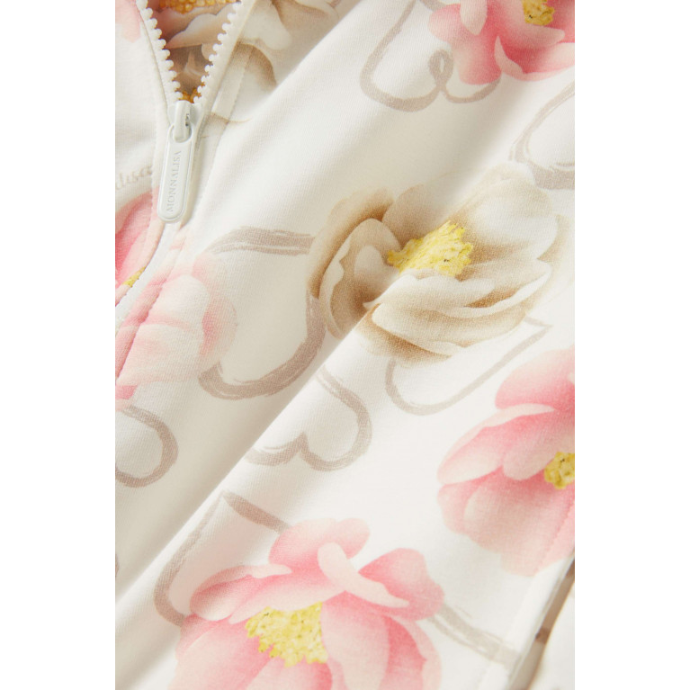Monnalisa - Floral-print Hoodie in Cotton