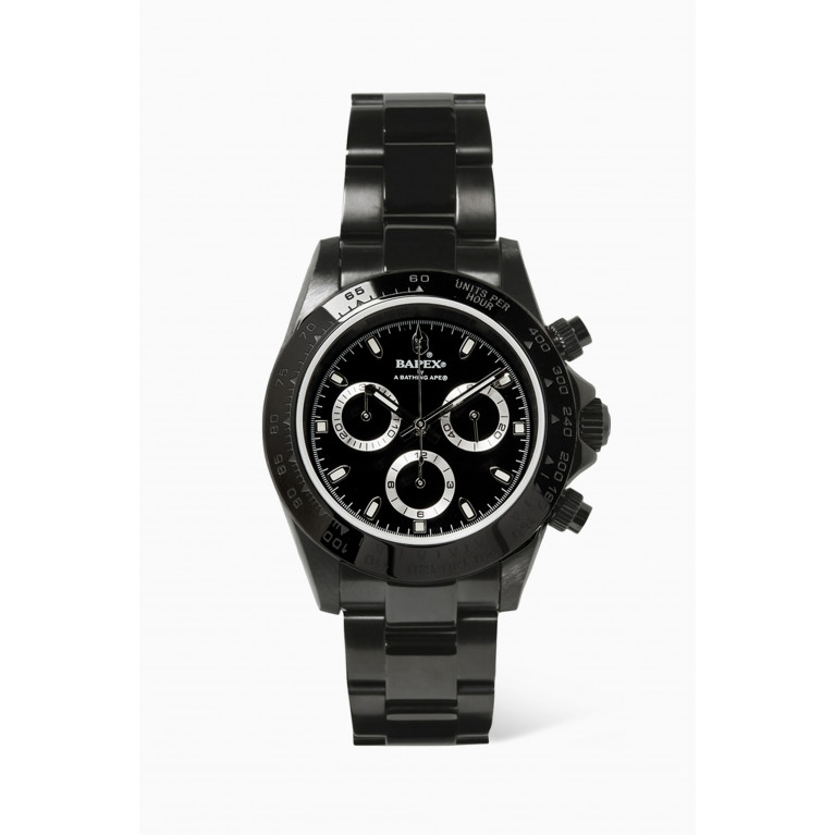 A Bathing Ape - Classic Type 4 BAPEX® Quartz Chronograph Stainless Steel Watch, 40mm