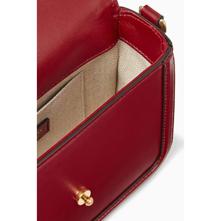 Jimmy Choo - Diamond Crossbody Bag in Leather Red