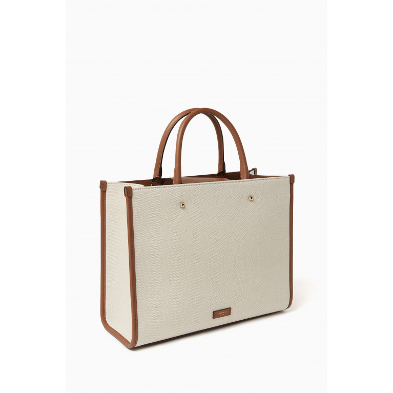 Jimmy Choo - Medium Varenne Tote Bag in Recycled Cotton-canvas