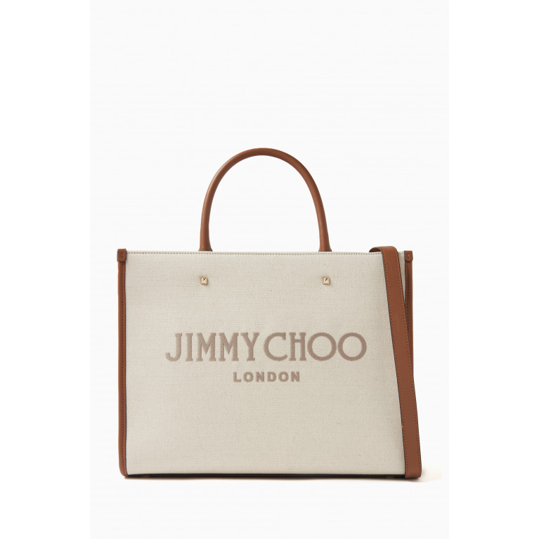 Jimmy Choo - Medium Varenne Tote Bag in Recycled Cotton-canvas