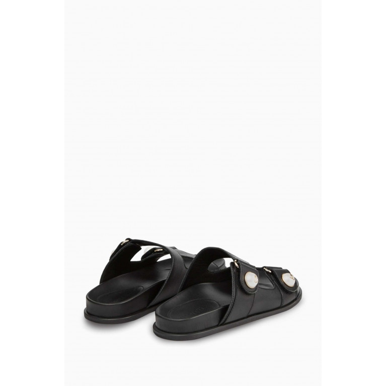 Jimmy Choo - Fayence Sandals in Smooth Leather Black