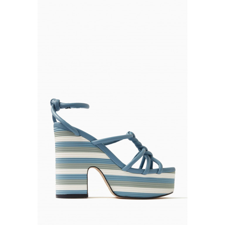 Jimmy Choo - Clare 130 Wedge Sandals in Nappa Leather