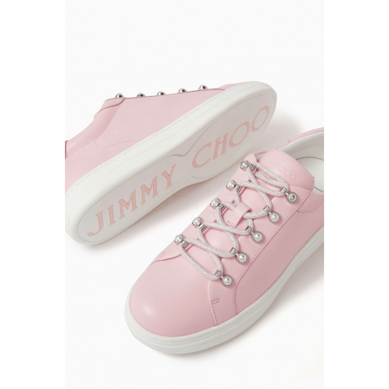 Jimmy Choo - Antibes Sneakers in Calf Leather Pink