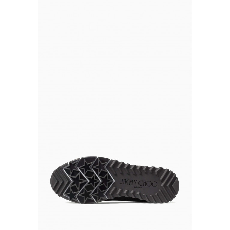 Jimmy Choo - Verona Sneakers in Fabric-knit Black