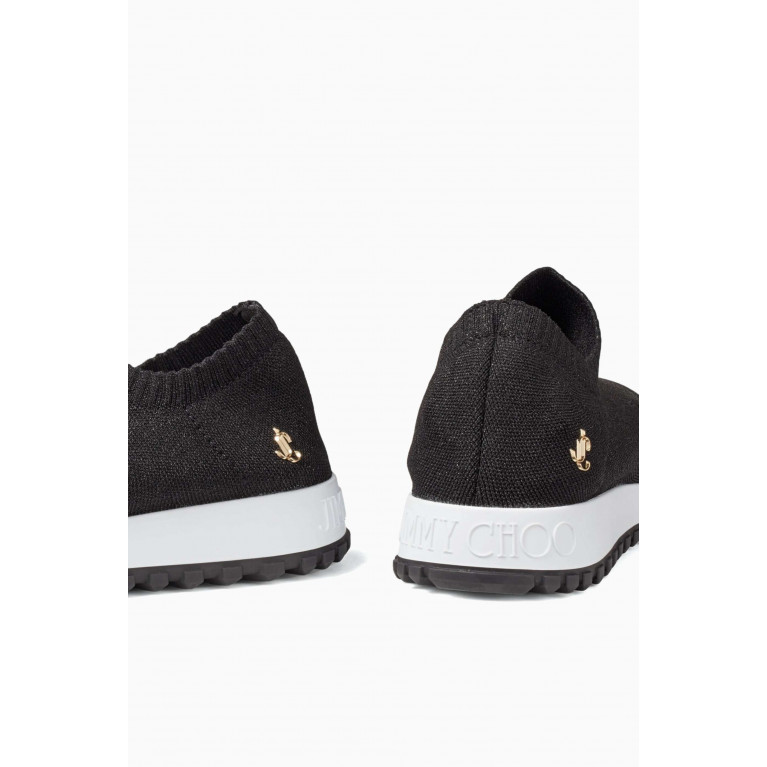 Jimmy Choo - Verona Sneakers in Fabric-knit Black