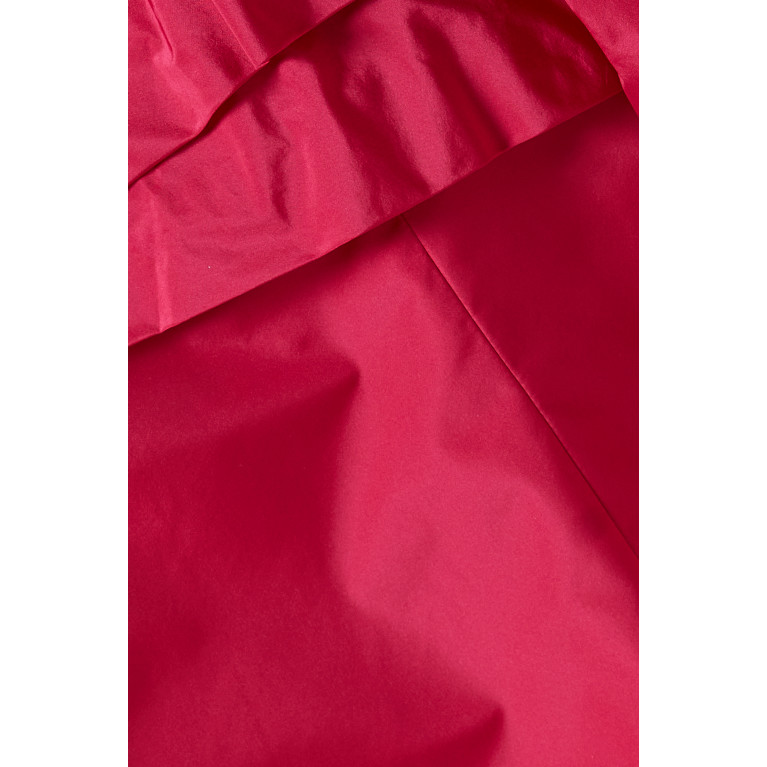Marella - Balloon-sleeves Mini Dress in Crepe
