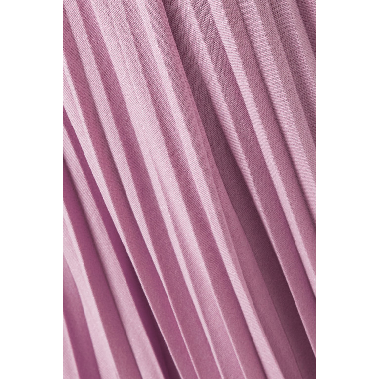 Marella - Pleated Midi Dress in Jersey Purple