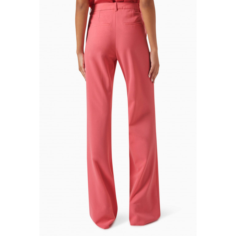 Marella - Straight-fit Pants in Stretch-canvas Pink