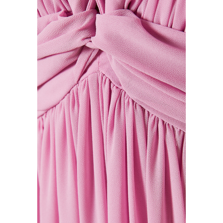 Marella - Flared Maxi Dress in Georgette Pink