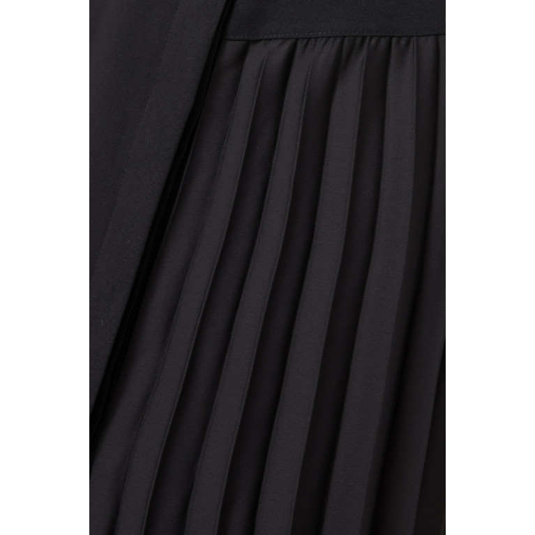 Marella - Midi Shirt Dress in Crepe Black