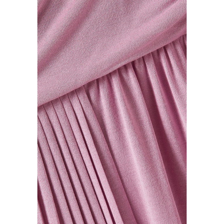 Marella - One-shoulder Maxi Dress in Jersey Pink